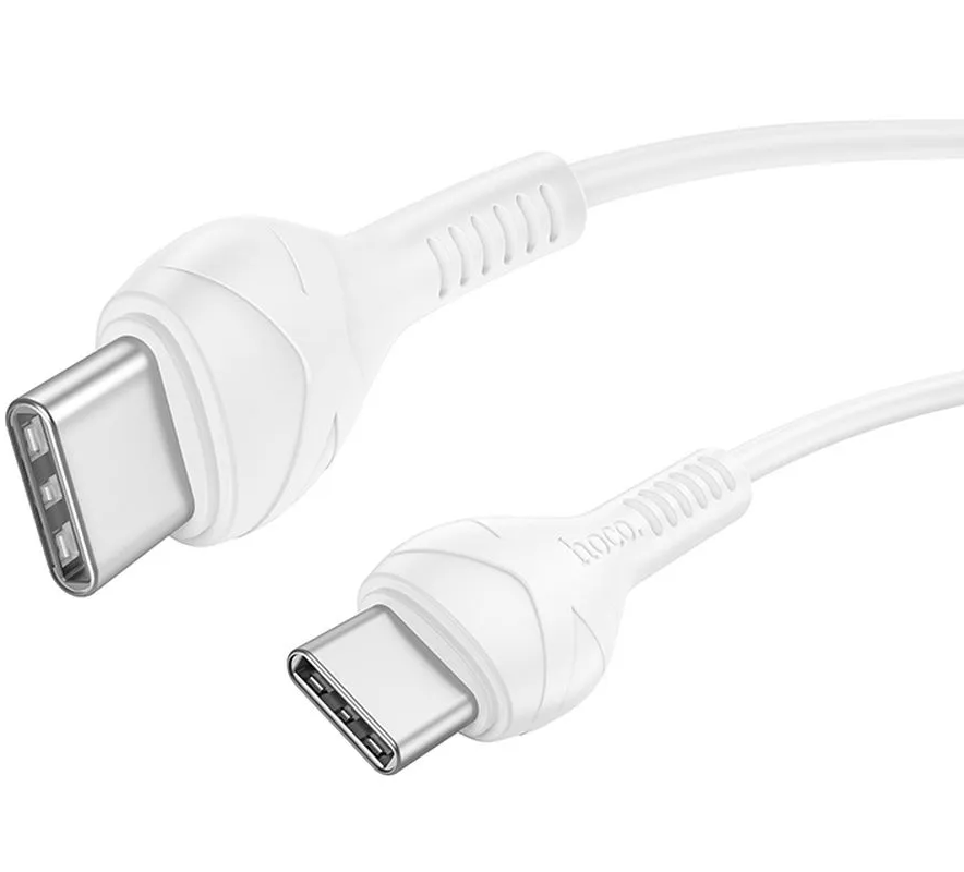 Kabl za podatke i punjenje USB-C - USB-C HOCO X37, 60W, 1m, Beli