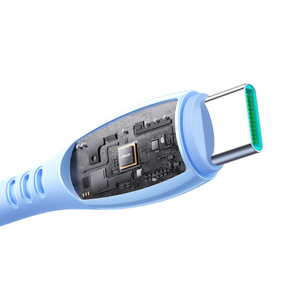 Kabl za podatke i punjenje USB-C - USB-C Joyroom S-A59 Vibrant, 60W, 1.2m, Plavi