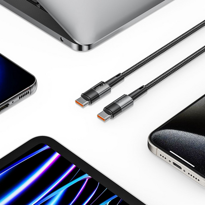 USB-C - USB-C kabl za prenos podataka i punjenje Tech-Protect Ultraboost, 100W, 0.25m, Siva