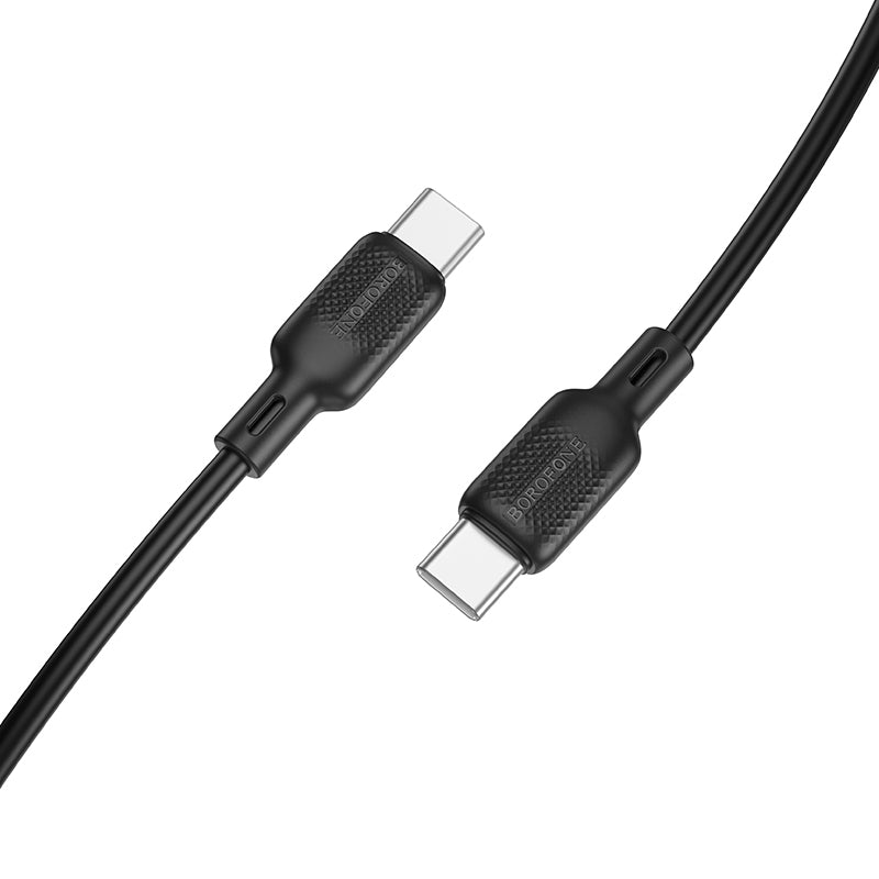 Kabl za prenos podataka i punjenje USB-C - USB-C Borofone BX113 Lenny, 60W, 1m, Crna