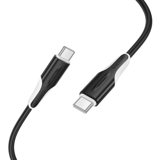 USB-C - USB-C kabl za prenos podataka i punjenje Borofone BX119 New, 60W, 1m, Crni