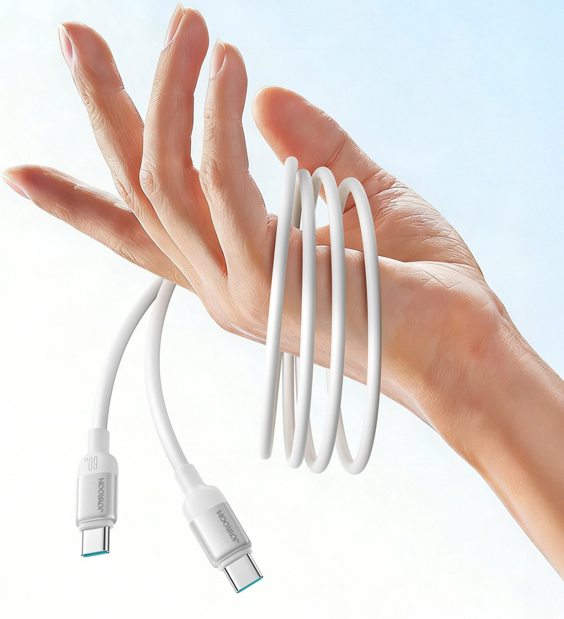 USB-C - USB-C kabl za prenos podataka i punjenje Joyroom S-A62 Lively, 60W, 1.2m, Bela