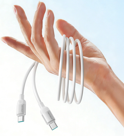 USB-C - USB-C kabl za prenos podataka i punjenje Joyroom S-A62 Lively, 60W, 1.2m, Bela