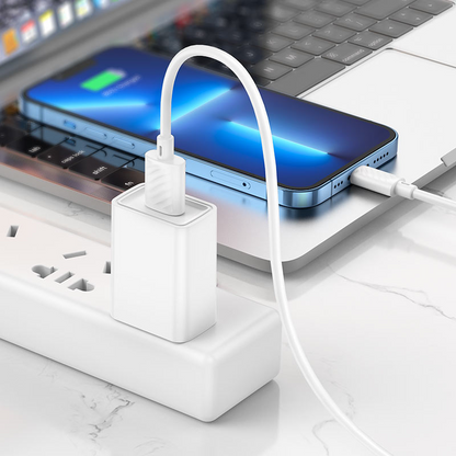 Kabl za prenos podataka i punjenje USB-A - Lightning HOCO X88, 18W, 2m, Bela