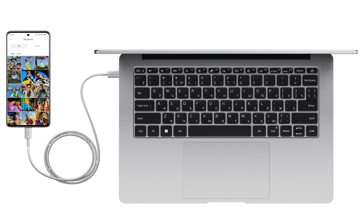 Kabl za prenos podataka i punjenje USB-C - USB-C Xiaomi, 120W, 2m, Bela BHR087AGL