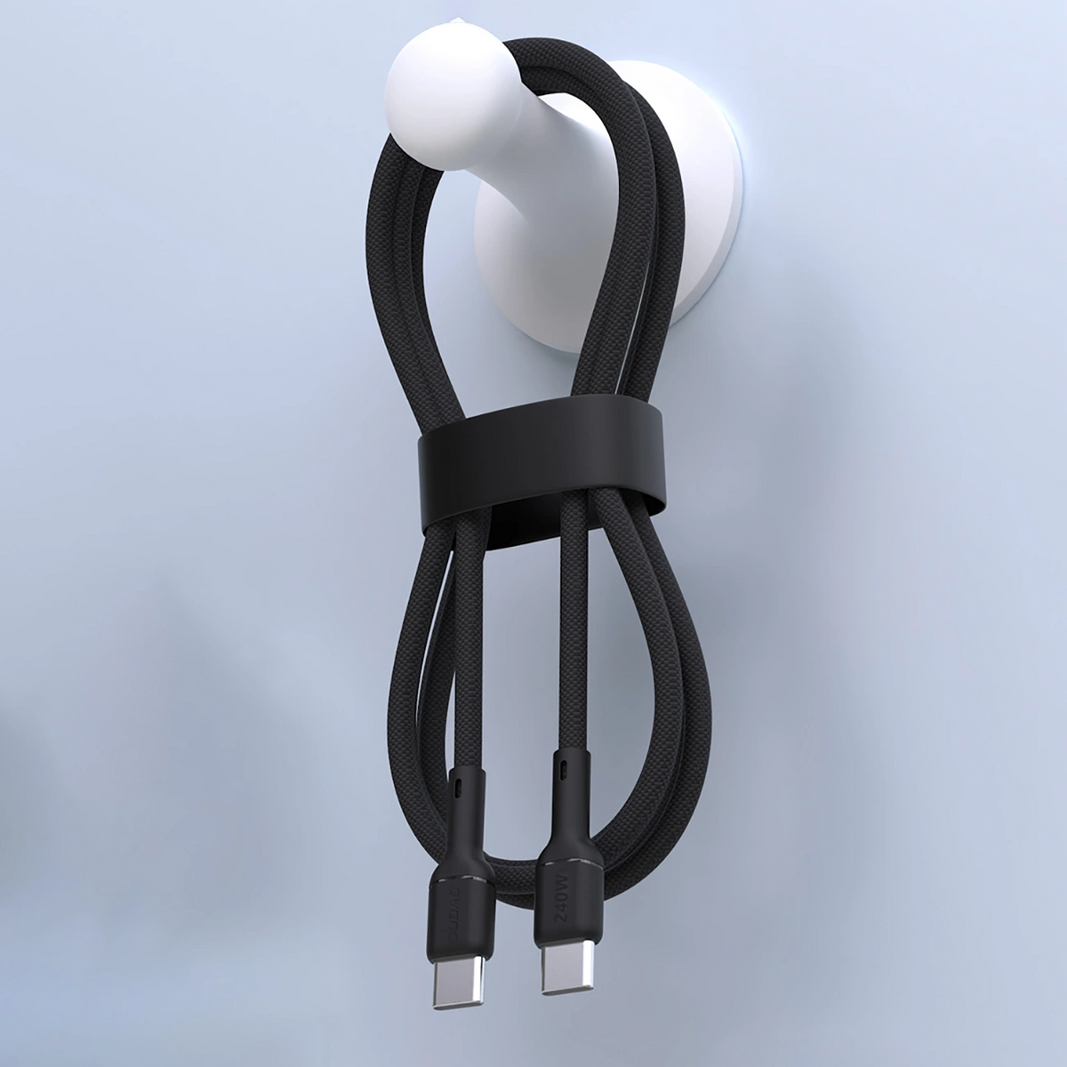 USB-C - USB-C kabl za prenos podataka i punjenje Dudao L9C Max, 240W, 1.2m, Crna