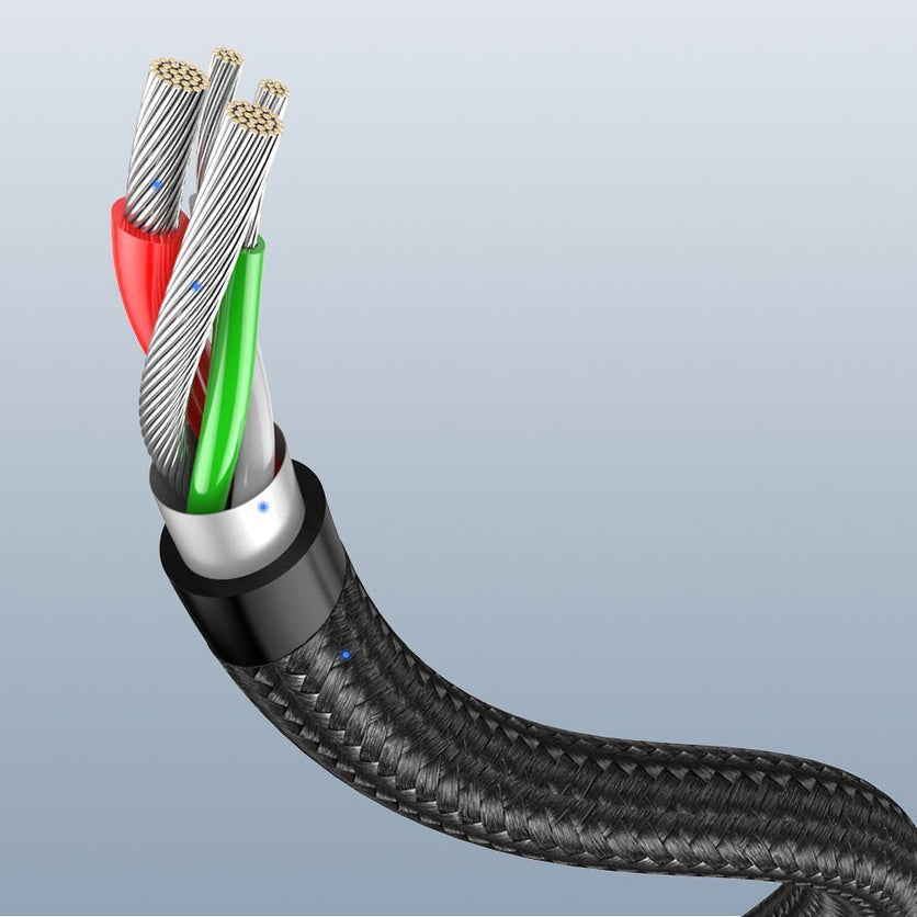 USB-A to USB-C Data and Charging Cable UGREEN US284 Angled, 60W, 1m, Grey