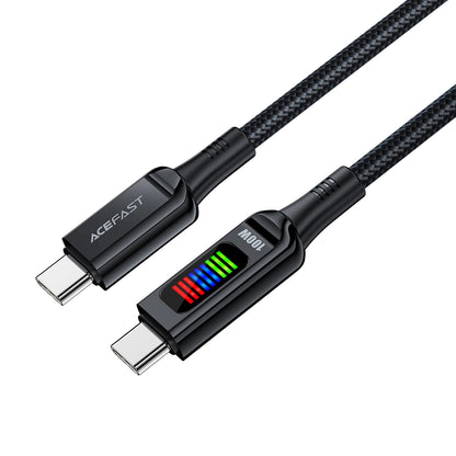 Kabl za Prenos Podataka i Punjenje USB-C - USB-C Acefast C7-03, 100W, 1.2m, Crni