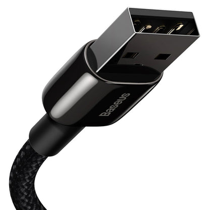 Kabel za Prijenos Podataka i Punjenje USB-A - Lightning Baseus Tungsten Gold, 20W, 1m, Crni CALWJ-01