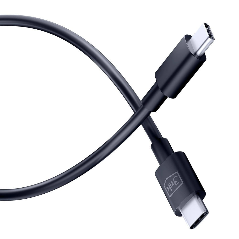 Kabel za Prijenos Podataka i Punjenje USB-C - USB-C 3MK Hyper, 100W, 1.2m, Crni