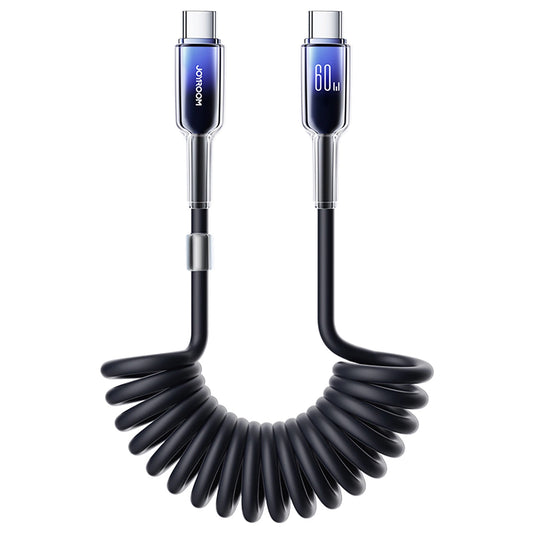 Kabl za podatke i punjenje USB-C - USB-C Joyroom S-A43 Crystal, 60W, 1.5m, Crni