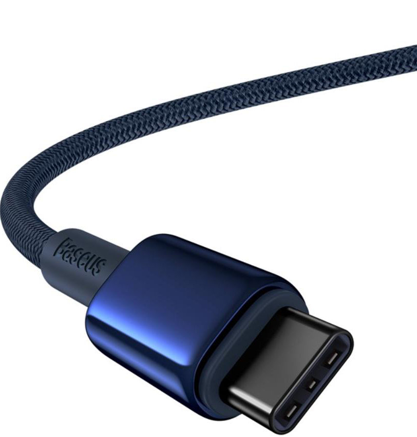 Kabl za podatke i punjenje USB-C - USB-C Baseus Tungsten Gold, 100W, 1m, Tamnoplavi P10319800321-03