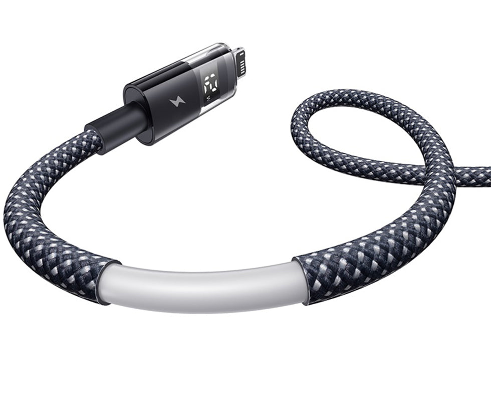 Kabl za prenos podataka i punjenje USB-A - Lightning Baseus Display 2, 18W, 2m, Crni P10382700121-01