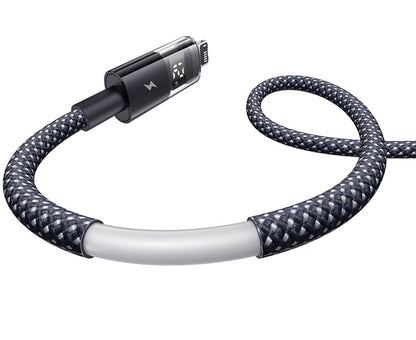 Kabl za prenos podataka i punjenje USB-A - Lightning Baseus Display 2, 18W, 2m, Crni P10382700121-01