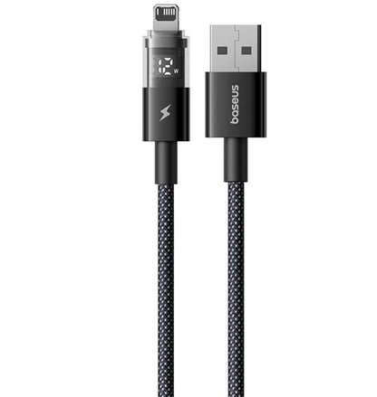 Kabl za prenos podataka i punjenje USB-A - Lightning Baseus Display 2, 18W, 1m, Crni P10382700121-00