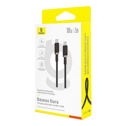 Kabl za podatke i punjenje USB-C - USB-C Baseus Dura Series, 100W, 2m, Zlatni P10377803U01-03