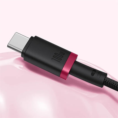 Kabl za prenos podataka i punjenje USB-C - USB-C Baseus Dura Series, 240W, 1m, Crveni P10377803U03-01