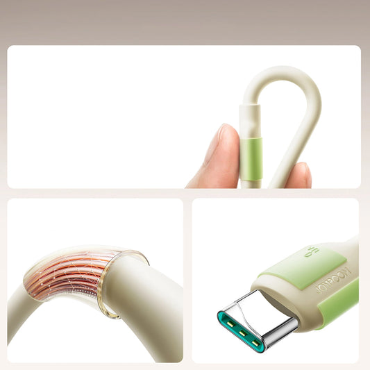 Kabl za Prenos Podataka i Punjenje USB-A - USB-C Joyroom S-A53, 30W, 2m, Bež