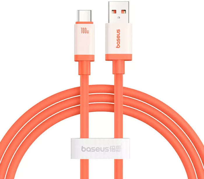 Kabl za podatke i punjenje USB-A - USB-C Baseus Zero Degree Series, 100W, 2m, Crveni
