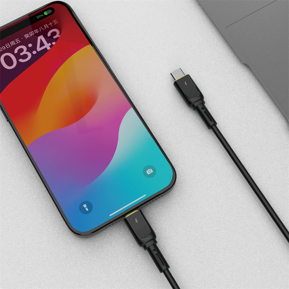 Kabl za podatke i punjenje USB-C - USB-C WiWu Wi-C034, 60W, 1.2m, Crni