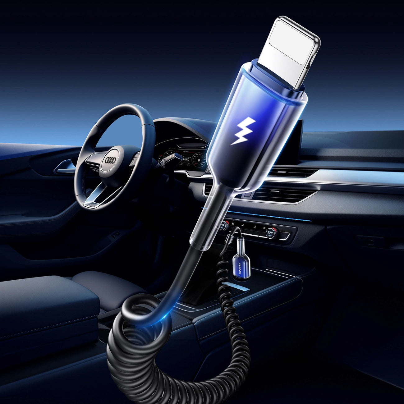 Kabl za prenos podataka i punjenje USB-A - Lightning Joyroom S-A43 Crystal, 18W, 1.5m, Crni