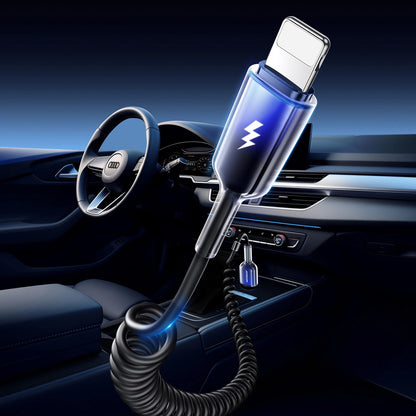 Kabl za prenos podataka i punjenje USB-A - Lightning Joyroom S-A43 Crystal, 18W, 1.5m, Crni