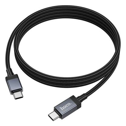 Kabl za podatke i punjenje USB-C - USB-C HOCO X118 Display, 60W, 1m, Crni