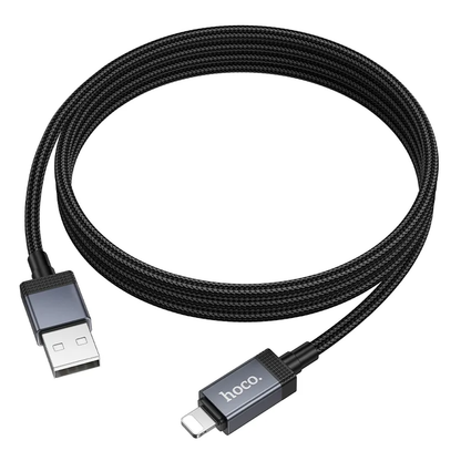 Kabl za Prenos Podataka i Punjenje USB-A - Lightning HOCO X118 Display, 12W, 1m, Crni