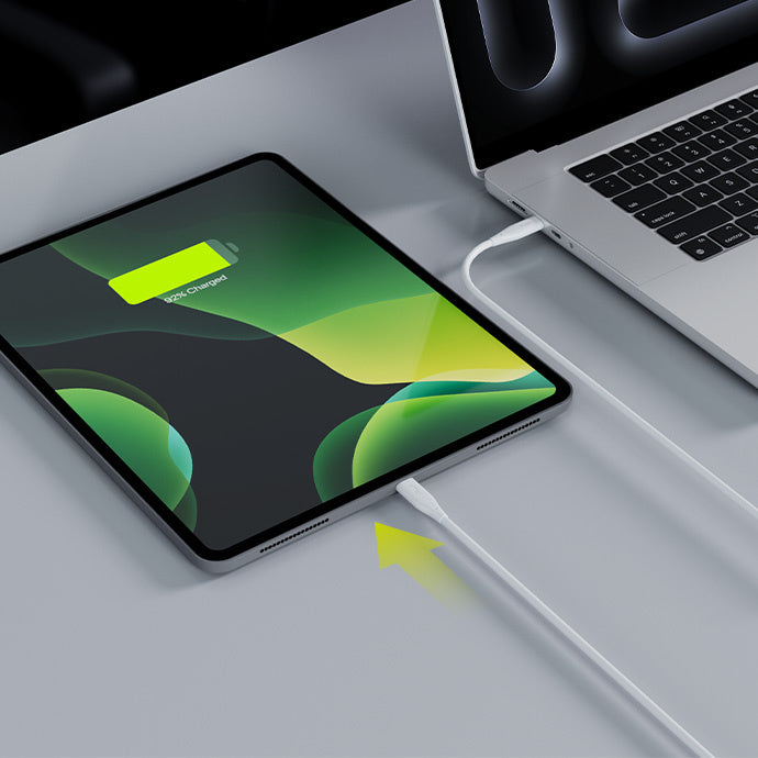 Kabl za podatke i punjenje USB-C - USB-C Allity. AUC-02, 100W, 1m, Bela