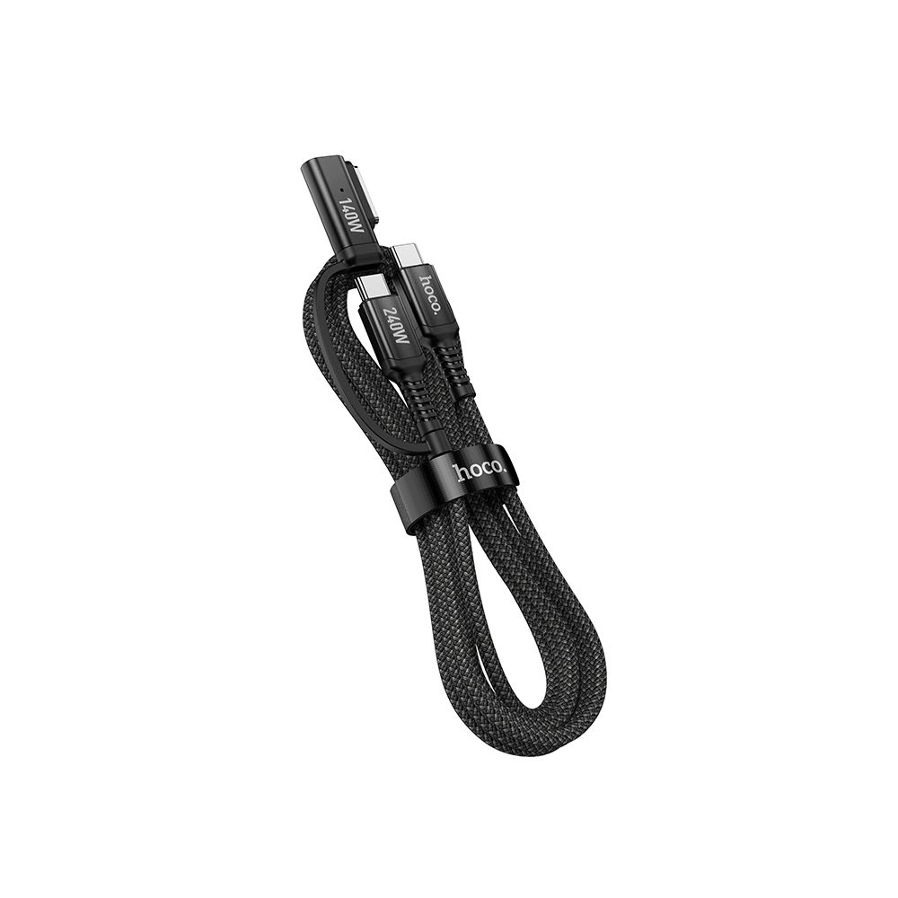 Kabl za punjenje HOCO U142, USB-C - USB-C / MagSafe 3, 240W, 1.8m, Crni