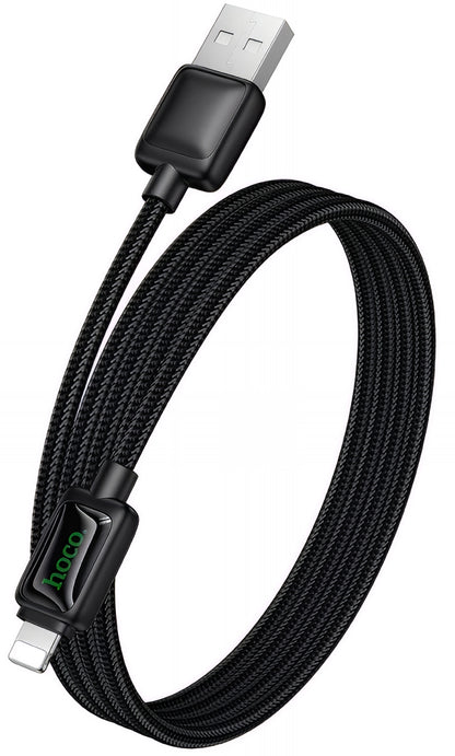 Kabl za podatke i punjenje USB-A - Lightning HOCO U146, 12W, 1.2m, Crni