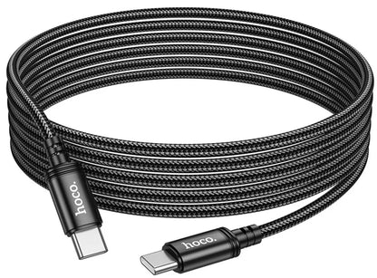 Kabl za prenos podataka i punjenje USB-C - USB-C HOCO X91, 60W, 3m, Crni