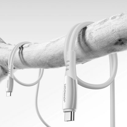 Kabl za podatke i punjenje USB-C - USB-C Joyroom S-A59 Vibrant, 60W, 1.2m, Beli