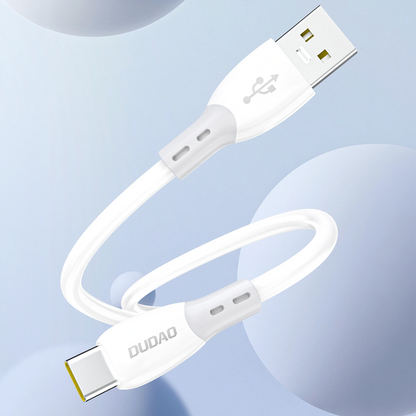 Kabl za podatke i punjenje USB-A - USB-C Dudao L25ST, 100W, 1m, Bela