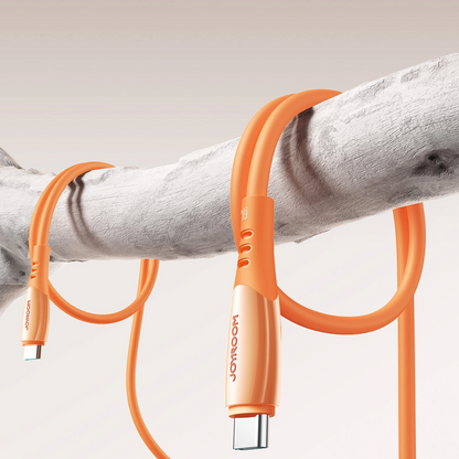Kabl za podatke i punjenje USB-C - USB-C Joyroom S-A59 Vibrant, 60W, 1.2m, Narandžasti