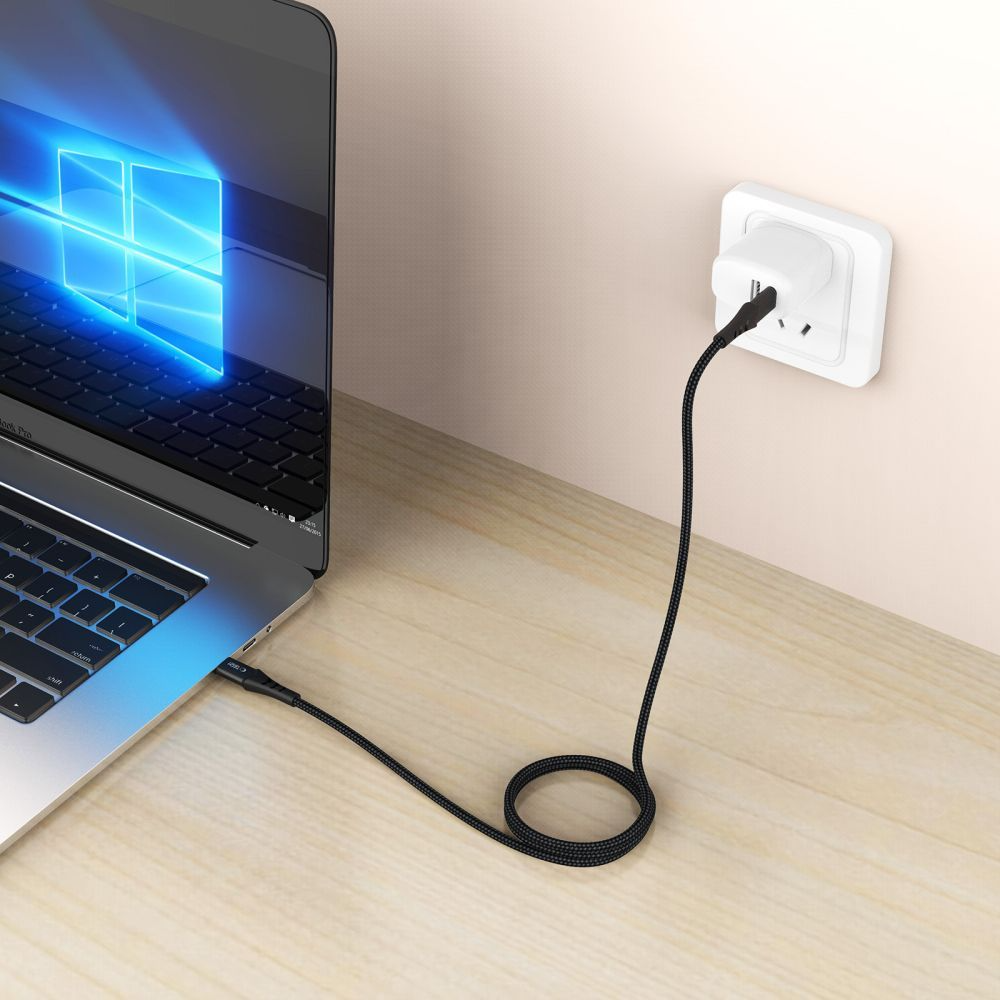 USB-C kabl za prenos podataka i punjenje - USB-C Tech-Protect UB11T Ultraboost, 240W, 1m, Crna