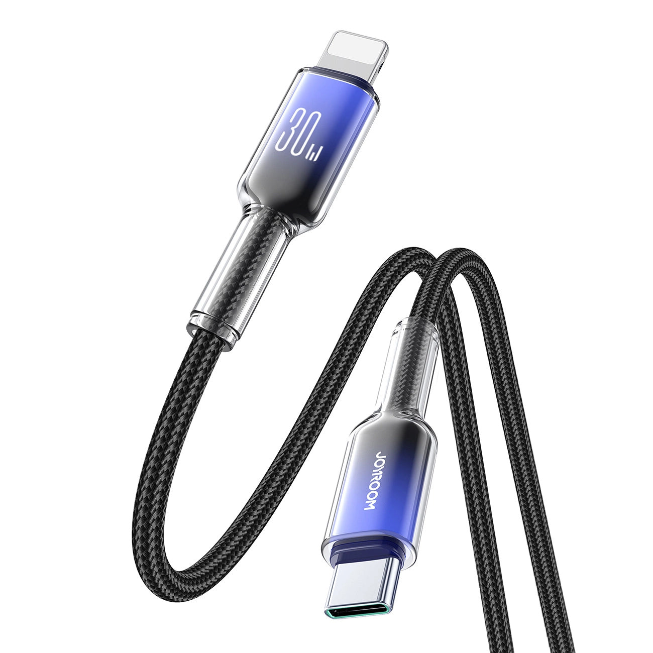 USB-C kabl za prenos podataka i punjenje - Lightning Joyroom S-A42, 30W, 1.2m, Crna