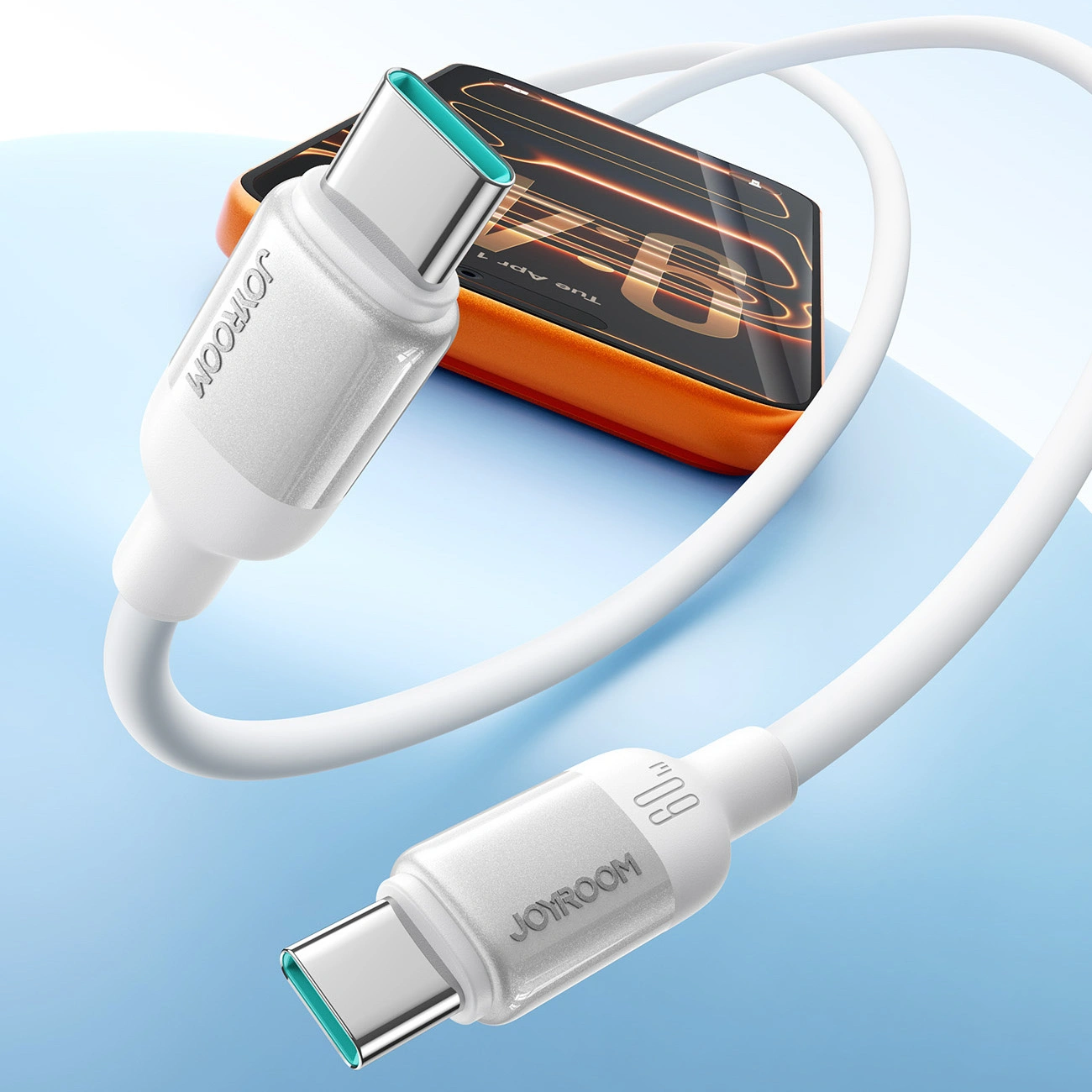 USB-C - USB-C kabl za prenos podataka i punjenje Joyroom S-A62 Lively, 60W, 1.2m, Bela