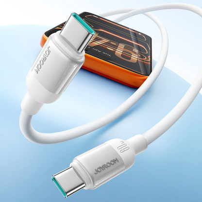USB-C - USB-C kabl za prenos podataka i punjenje Joyroom S-A62 Lively, 60W, 1.2m, Bela