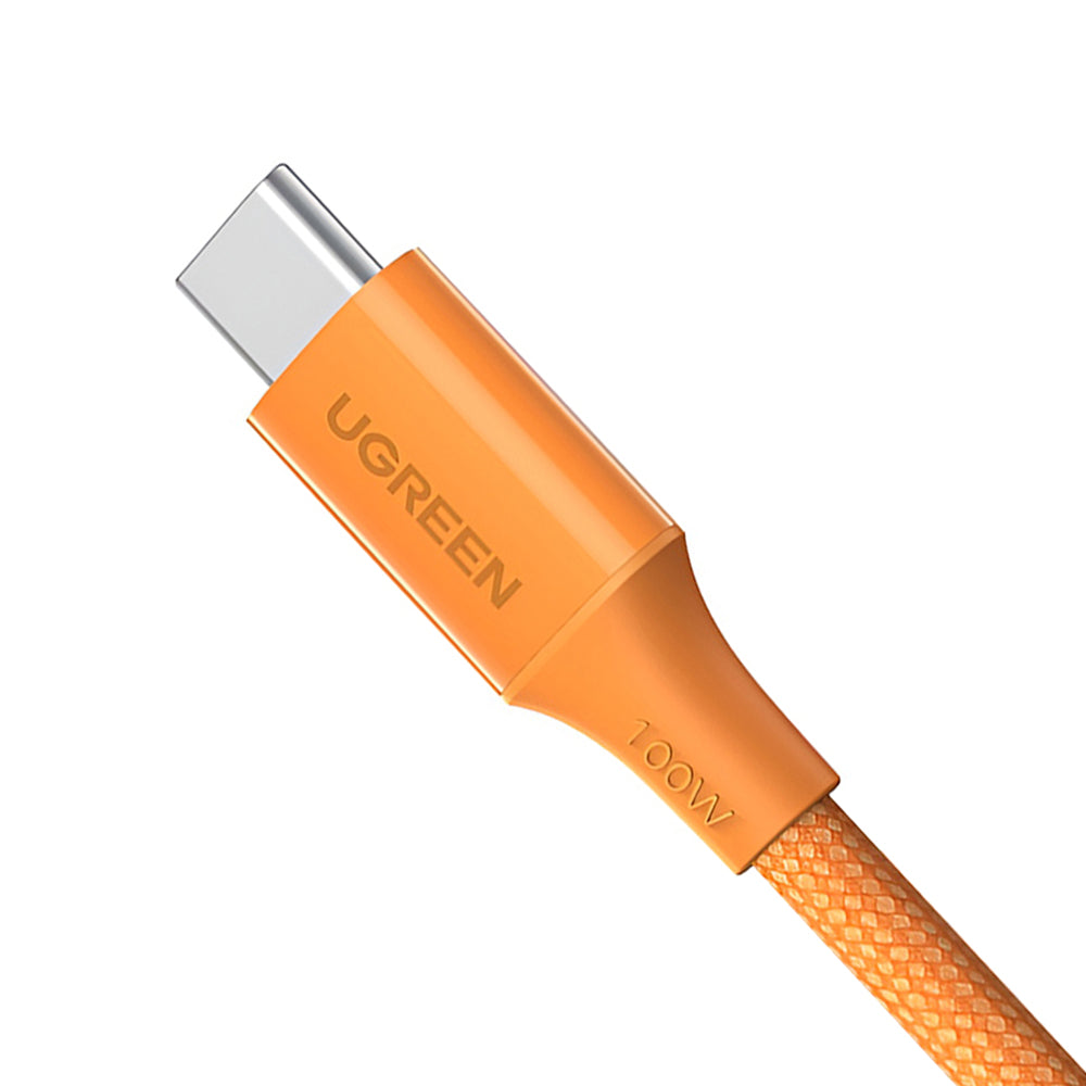 Kabl za prenos podataka i punjenje USB-C - USB-C UGREEN L502, 100W, 1m, Narandžasti