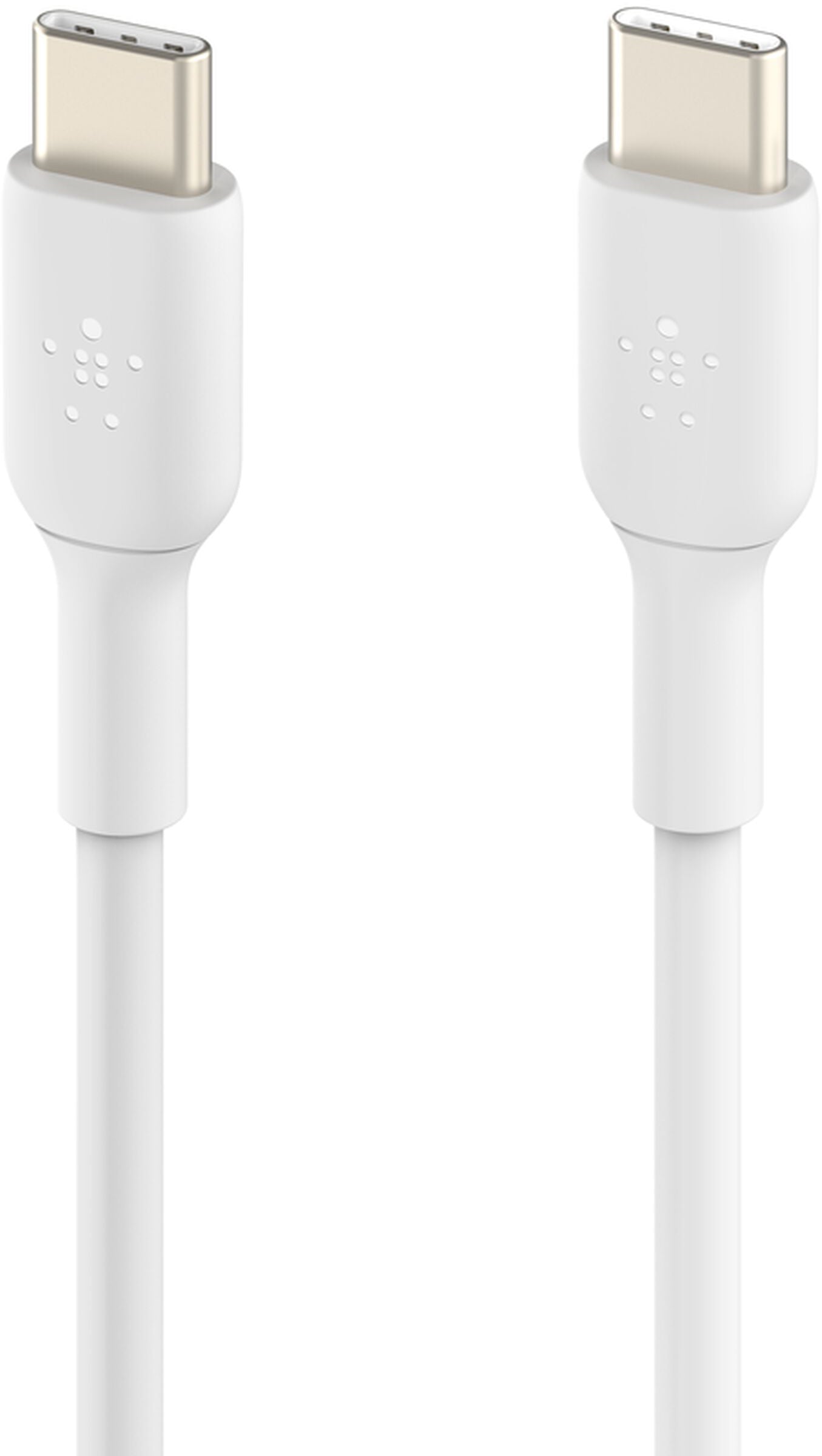 Kabl za prenos podataka i punjenje USB-C - USB-C Belkin BoostCharge, 60W, 1m, Set od 2 komada, Bela CAB003bt1MWH2PK