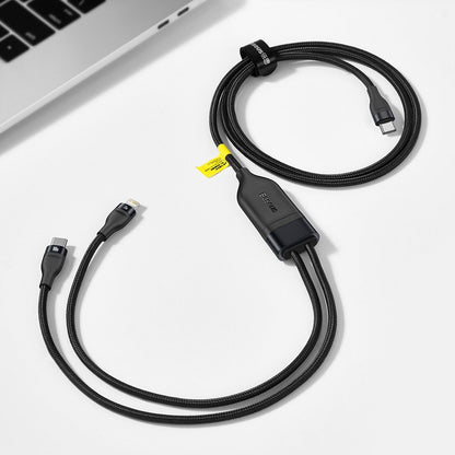 Kabl za prenos podataka i punjenje USB-C - Lightning / USB-C Baseus Flash Series 2in1, 100W, 1.2m, Crni CA1T2-F01