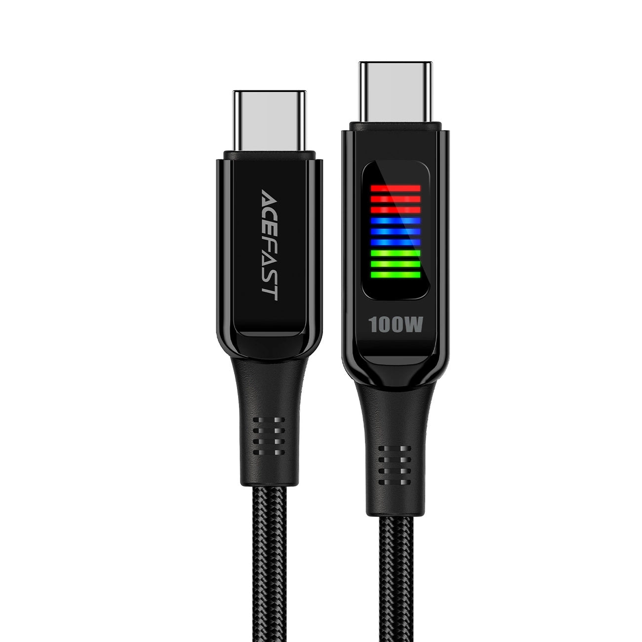Kabl za Prenos Podataka i Punjenje USB-C - USB-C Acefast C7-03, 100W, 1.2m, Crni