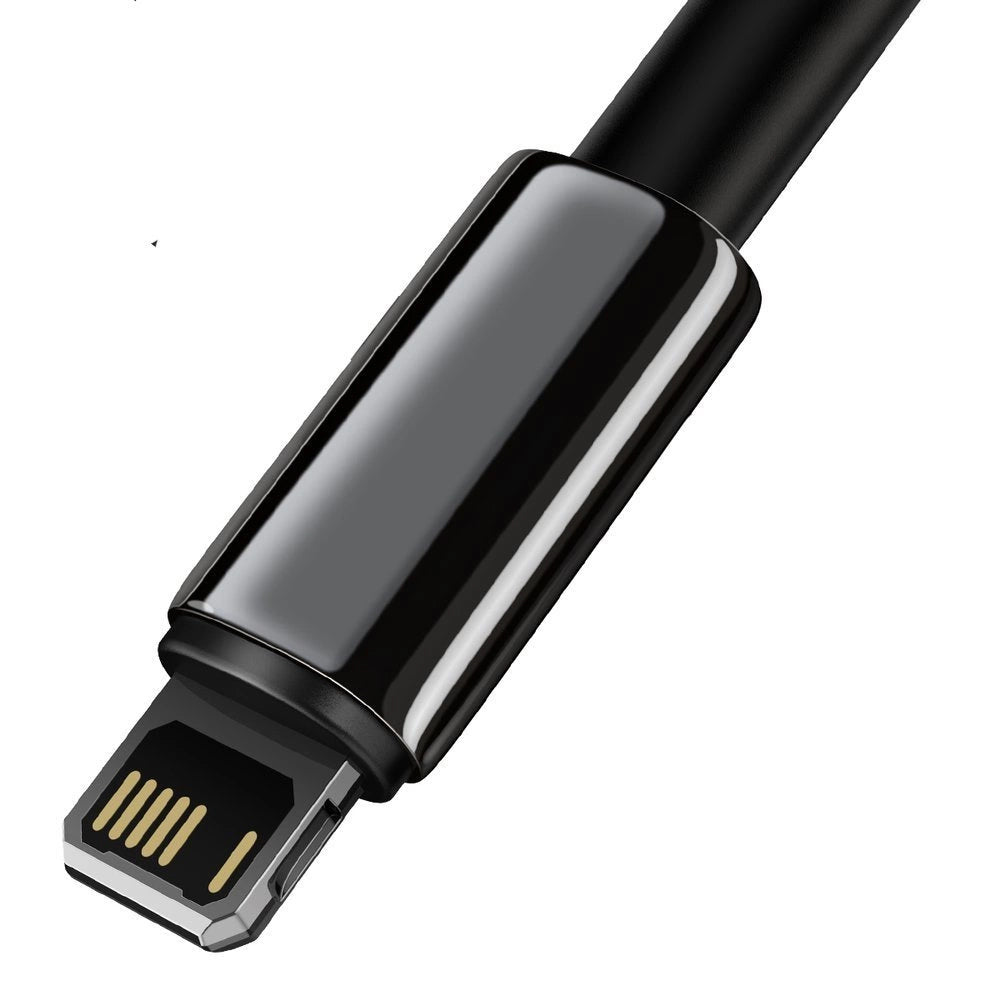 Kabel za Prijenos Podataka i Punjenje USB-A - Lightning Baseus Tungsten Gold, 20W, 1m, Crni CALWJ-01