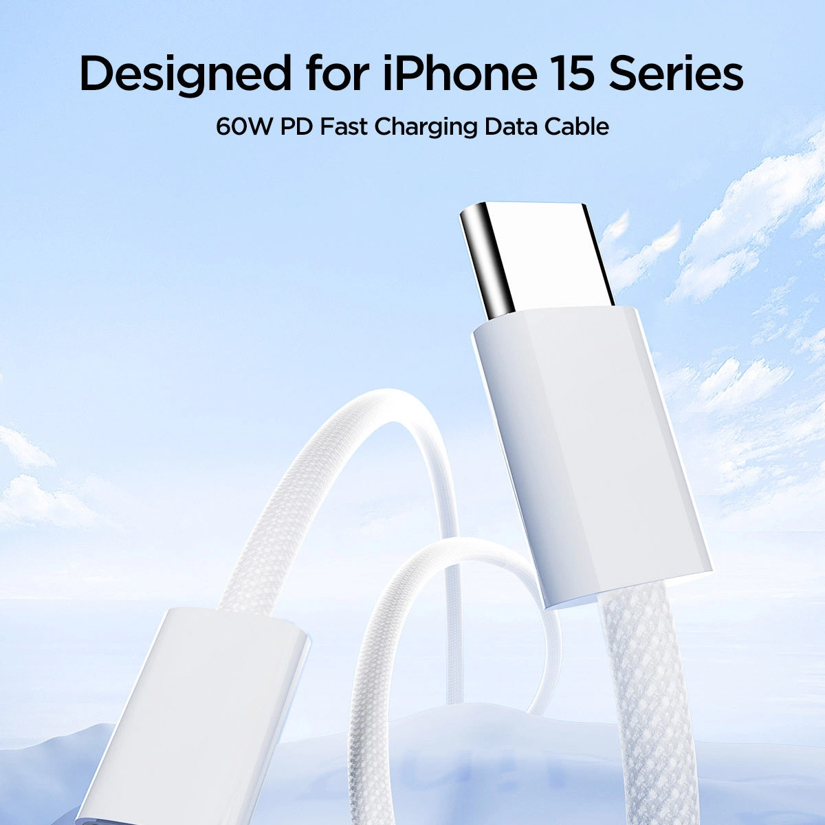 Kabl za Prenos Podataka i Punjenje USB-C - USB-C Joyroom S-A45, 60W, 1m, Beli