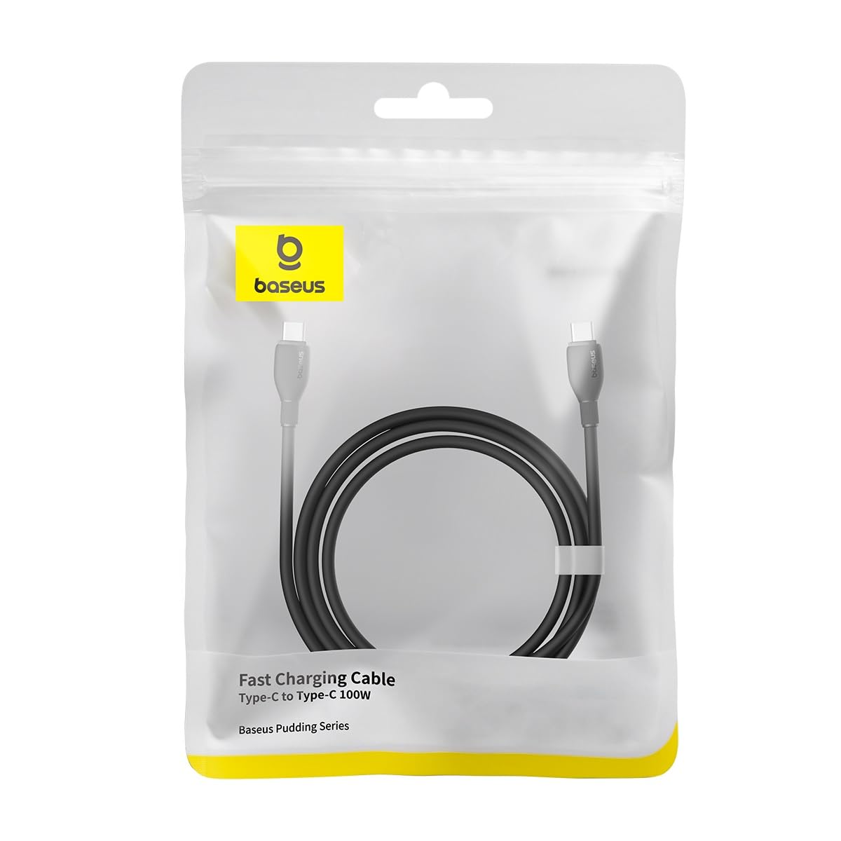 Kabl za Prenos Podataka i Punjenje USB-C - USB-C Baseus Pudding, 100W, 1.2m, Crni P10355702111-00