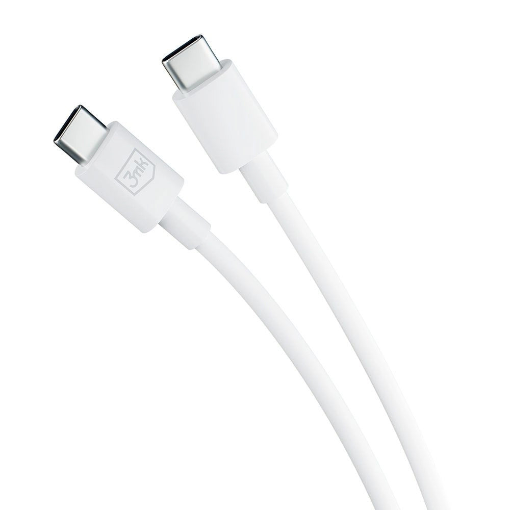 Kabel za Prijenos Podataka i Punjenje USB-C - USB-C 3MK Hyper, 100W, 1.2m, Bijeli