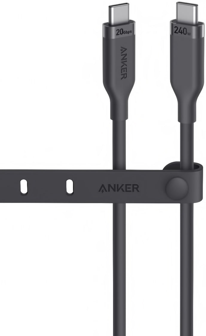 Kabel za Prijenos Podataka i Punjenje USB-C - USB-C Anker, 240W, 0.9m, Crni A80N1H11