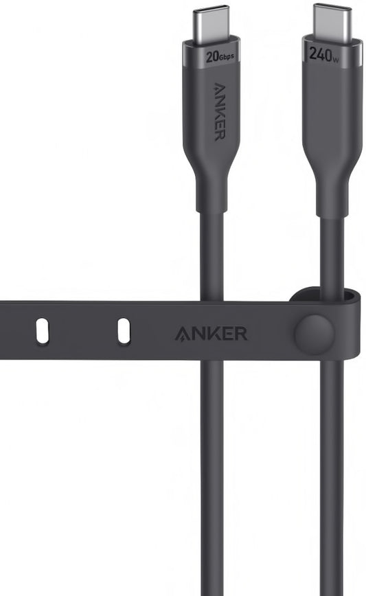 USB-C Data and Charging Cable - USB-C Anker, 240W, 0.9m, Black A80N1H11 