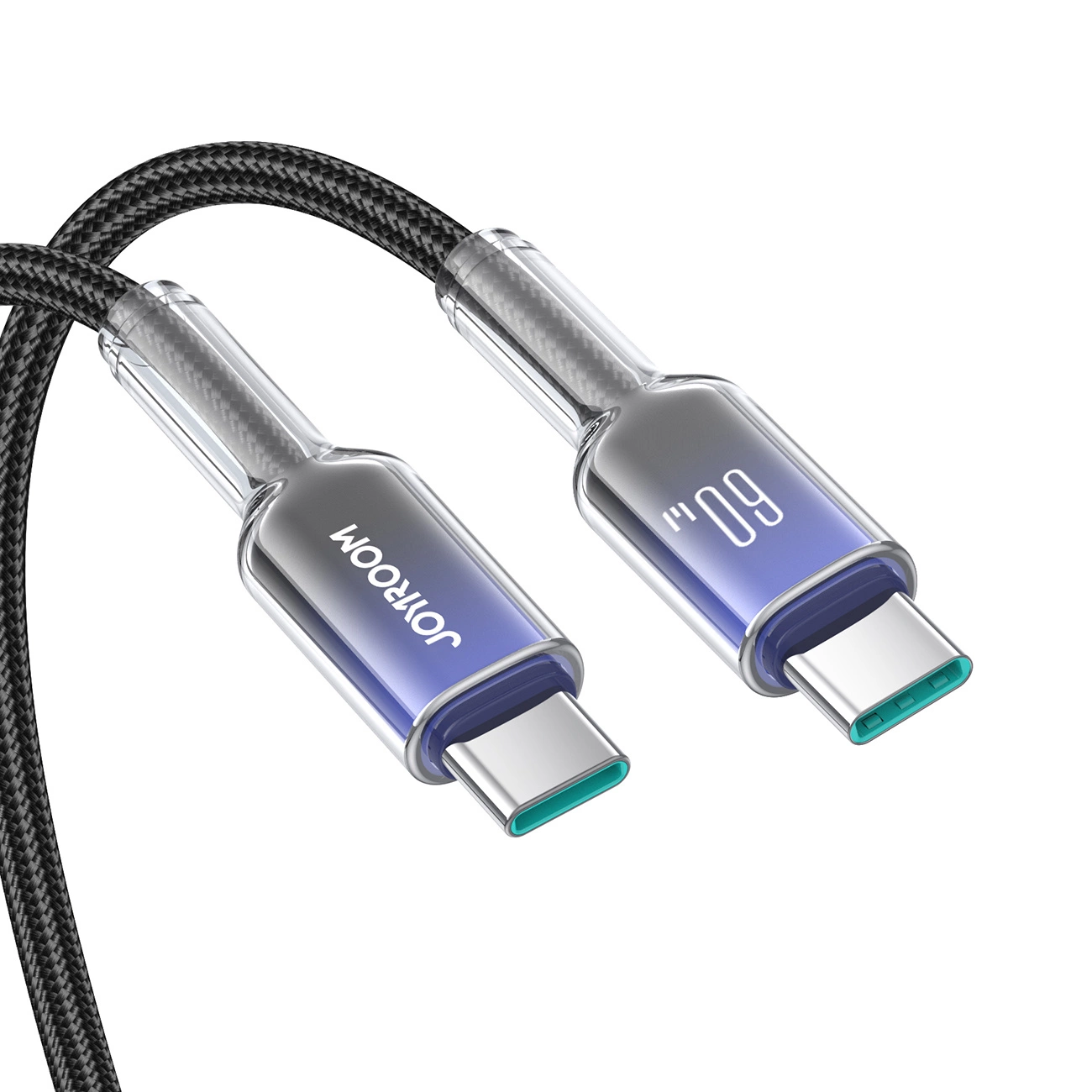 Kabl za prenos podataka i punjenje USB-C - USB-C Joyroom S-A42, 60W, 1.2m, Crni